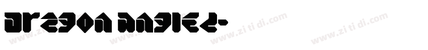 Dragon Angled字体转换